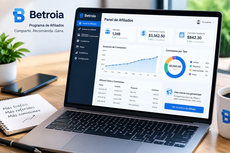 ¿Cómo funciona el programa de afiliados Betroia en Ciudad de México y otras regiones?